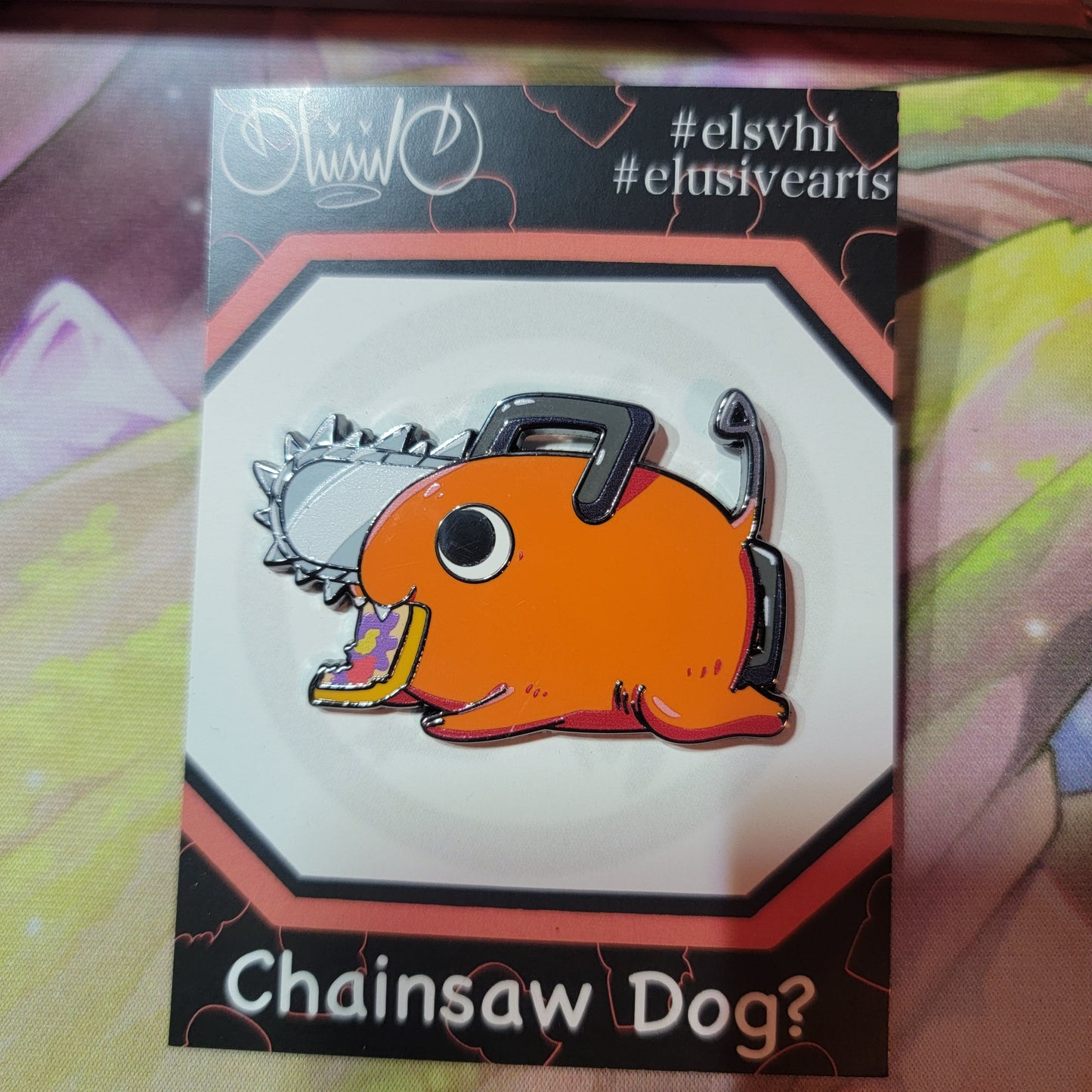 Chainsaw Dog Pin